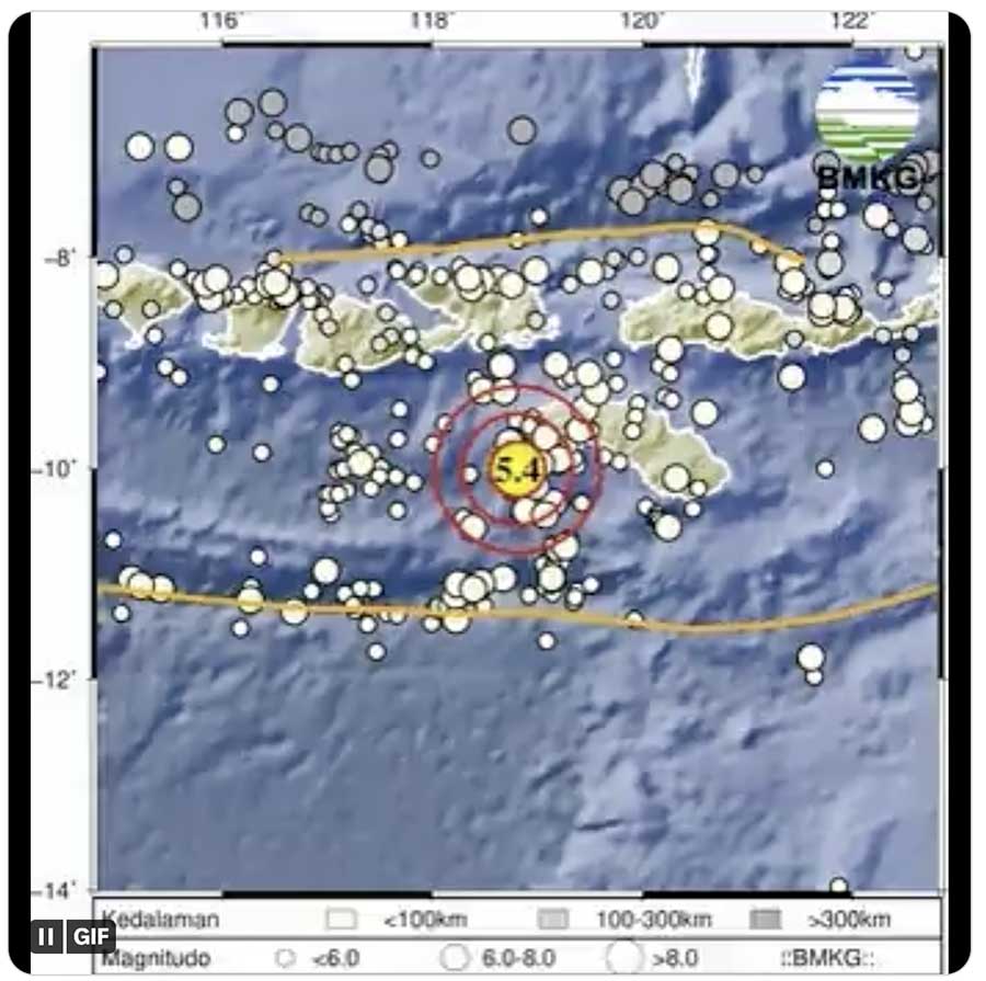 Gempa Bumi M Guncang Sumba Barat Daya Ntt Nasional