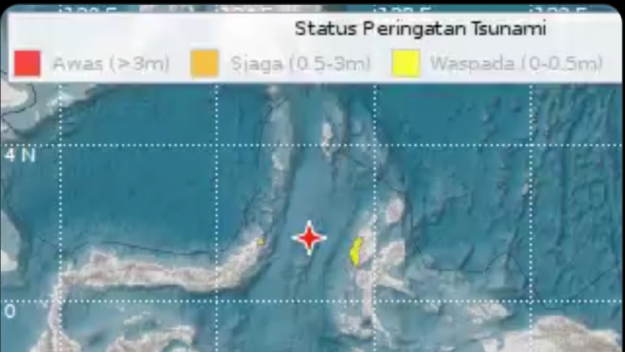 Peringatan Tsunami (Sumber: BMKG)