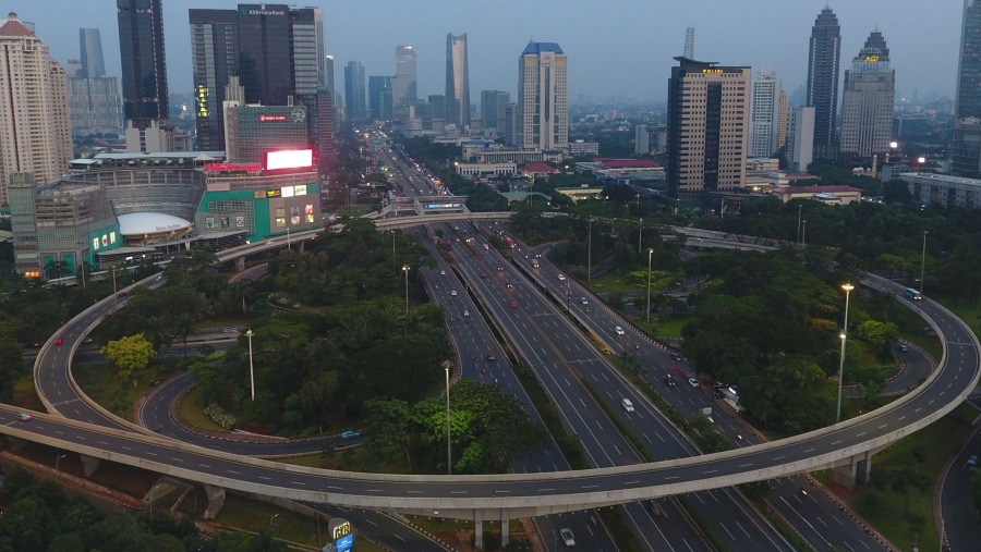 Jalan Layang DKI Jakarta (Dimas Ardian/Bloomberg)