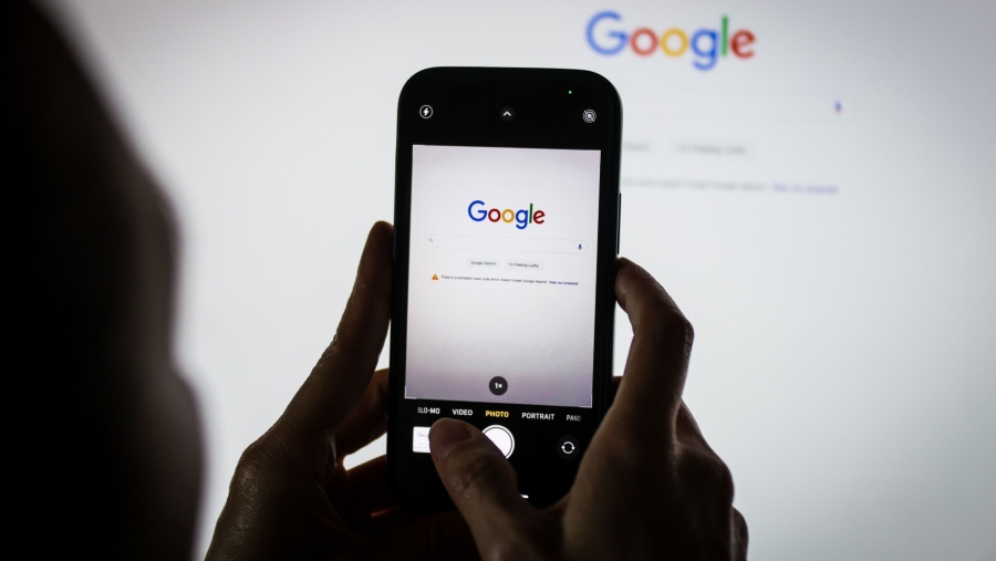 Mesin pencari Google ( David Gray/Bloomberg)