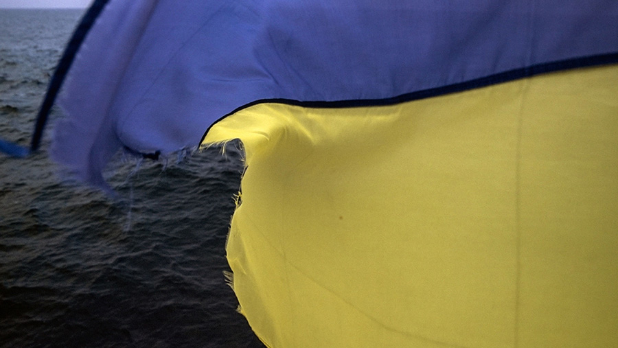 Bendera Ukraina (Julia Kochetova/Bloomberg)
