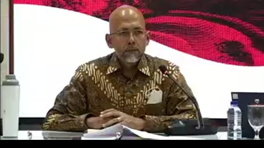 Dirjen Kerja Sama ASEAN Kemlu RI Sidharto R. Suryodipuro (Screensot Zoom Meeting)