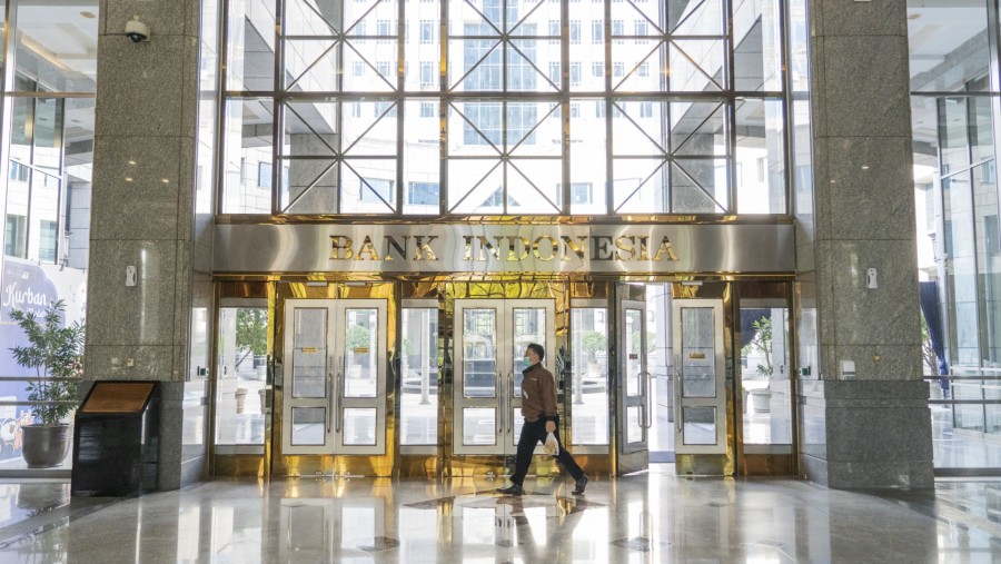 Kantor pusat Bank Indonesia di Jakarta (Rony Zakaria/Bloomberg).