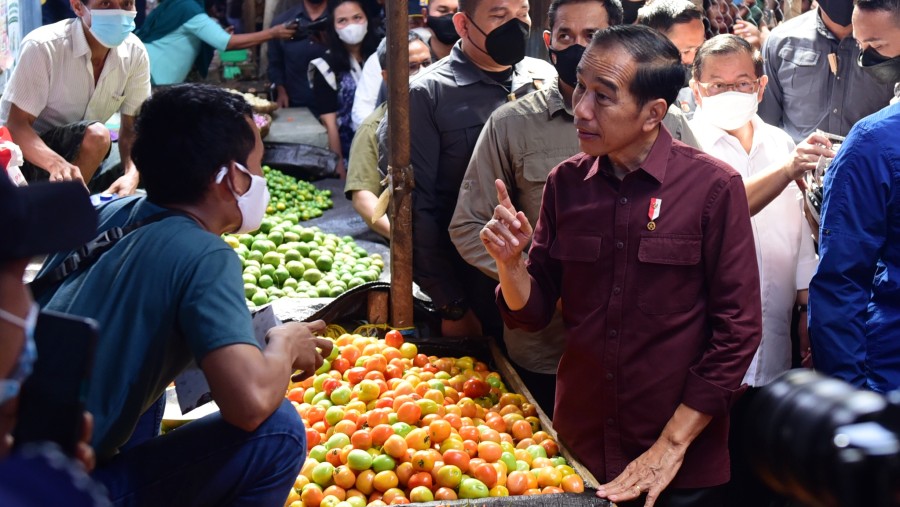 Presiden Jokowi mengunjungi Pasar Airmadidi di Minahasa Utara (Dok. Humas Setkab)