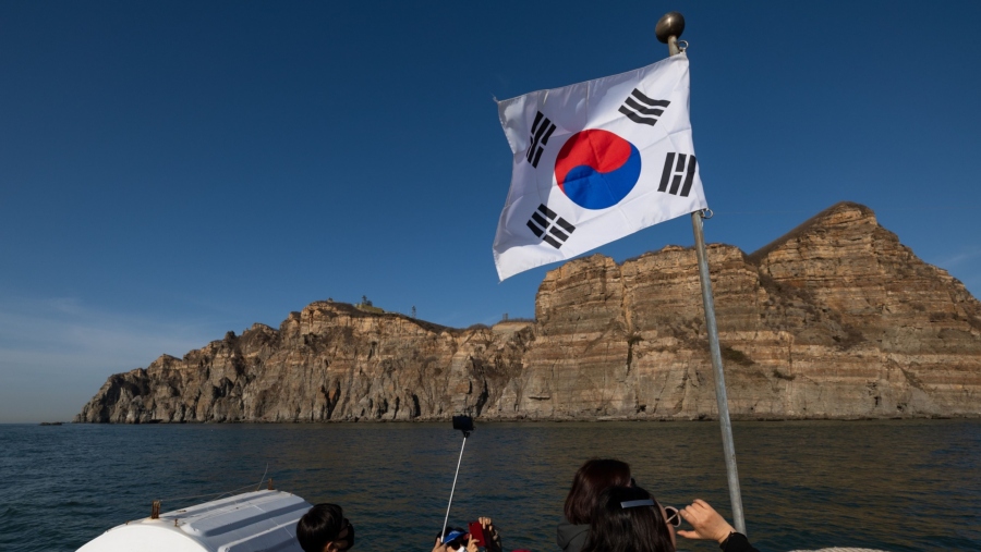 Ilustrasi Bendera Korea Selatan (Sumber: SeongJoon Cho/Bloomberg)