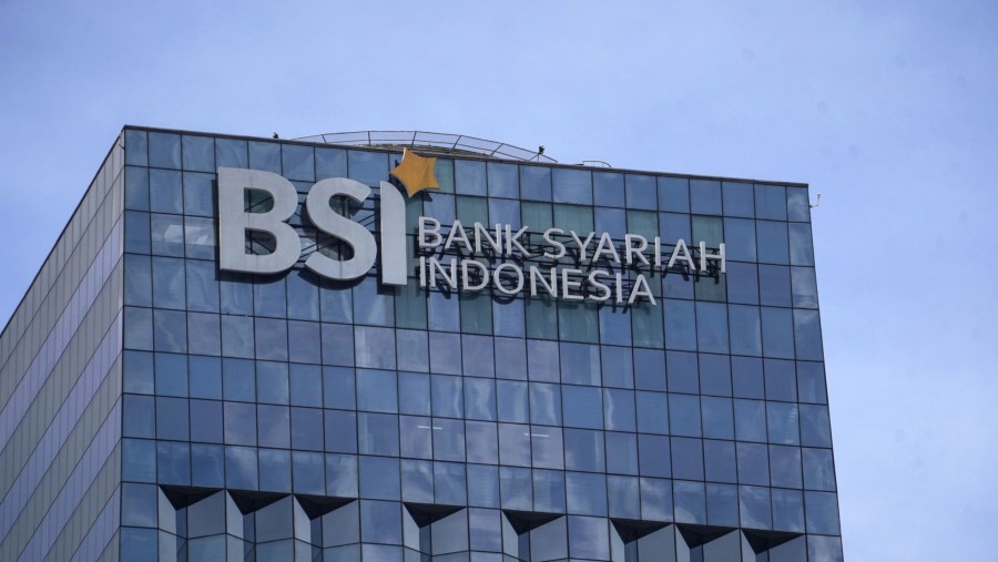 Kantor pusat Bank Syariah Indonesia di Jakarta (Dimas Ardian/Bloomberg)