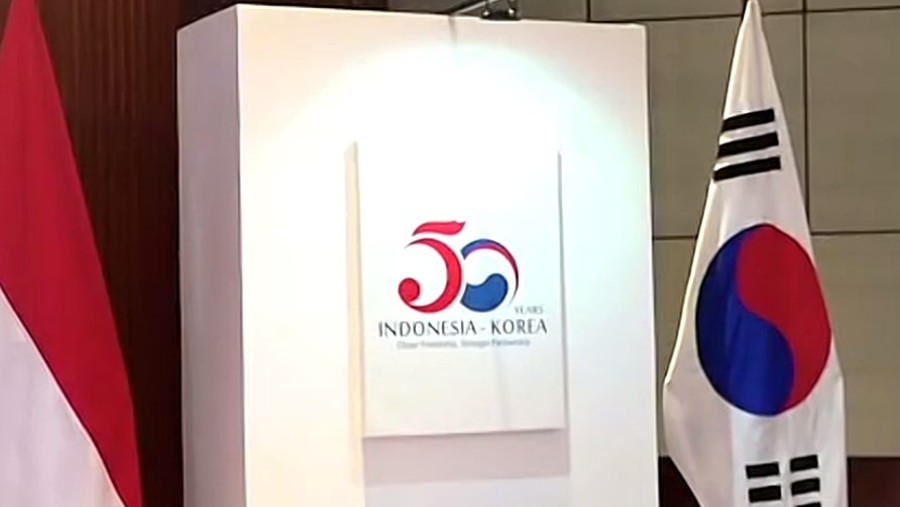 Logo 50 Tahun Relasi Indonesia-Korea (Zoom Meeting)