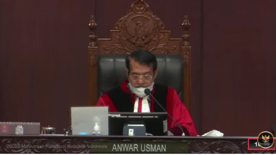 Hakim Konstitusi Anwar Usman (YouTube MK)
