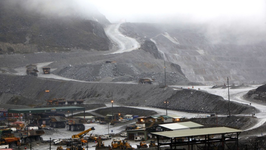 Lokasi tambang PT Freeport Indonesia di Grasberg Papua (Dadang Tri/Bloomberg)