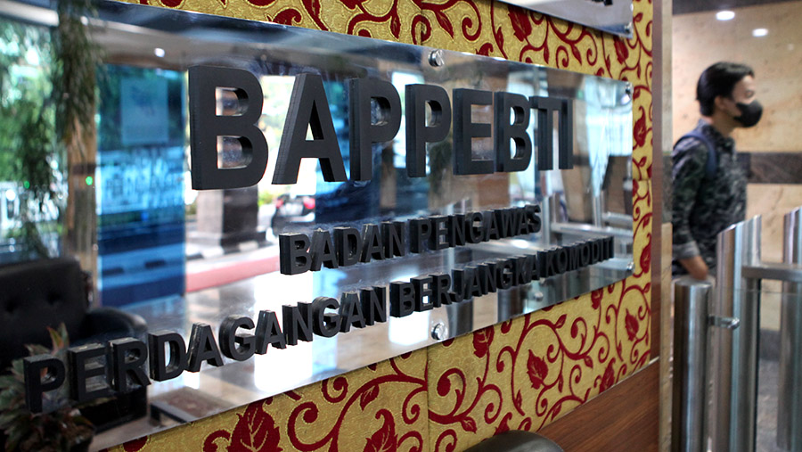 Badan Pengawas Perdagangan Berjangka Komoditi (BAPPEBTI). (Bloomberg Technoz/ Andrean Kristianto)