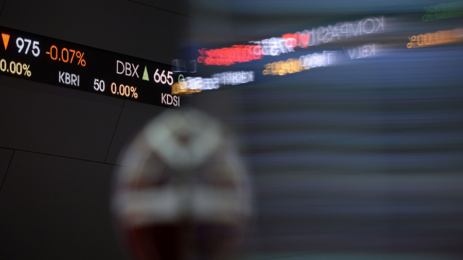 Bursa Efek Indonesia. (Dimas Ardian/Bloomberg)