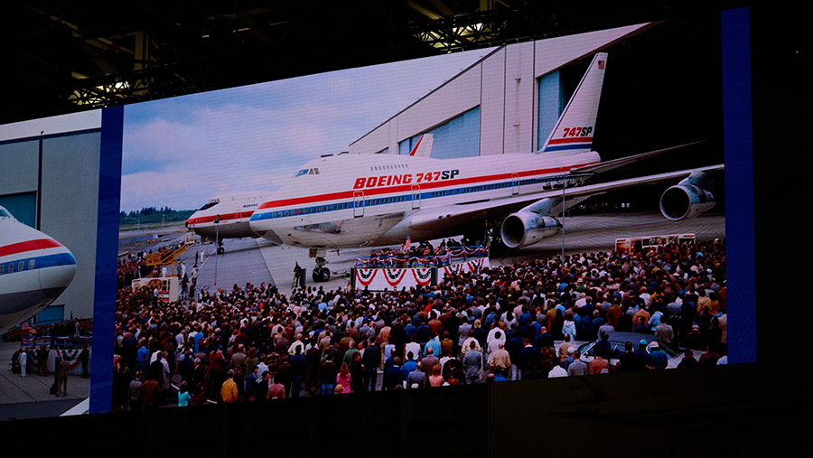 Pesawat ini pertama diluncurkan di Seattle pada 30 September 1968. itu dikenal sebagai Ratu Langit. (Chona Kasinger/Bloomberg)