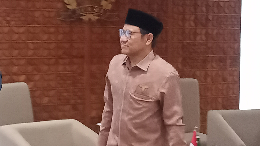 Ketua Umum Partai PKB yang juga Wakil Ketua DPR RI, Muhaimin Iskandar. (Bloomberg Technoz/Sultan Ibnu Affan