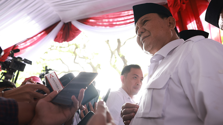 Ketum Partai Gerindra, Prabowo Subianto saat HUT ke-15 Partai Gerindra di DPP Gerindra, Jakarta, Senin (6/2/2023). (Dok. Tim Media Prabowo Subianto)