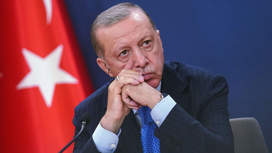 Presiden Turki, Tayyip Erdogan. (Oliver Bunic/Bloomberg)