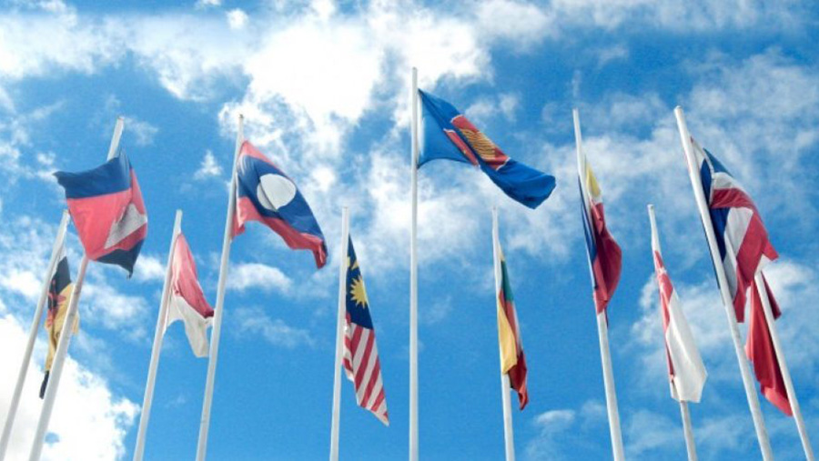 Ilsutrasi bendera ASEAN. (Tangkapan layar via website asean.org)