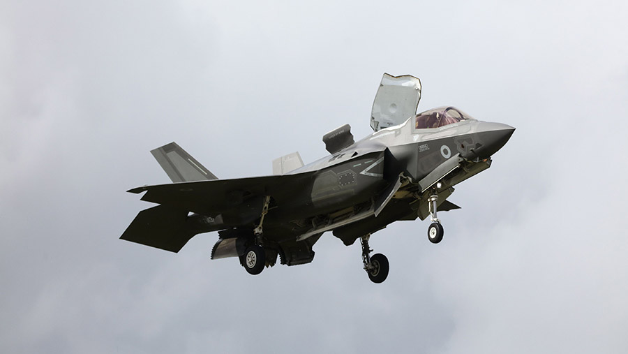 Ilusrasi jet tempur F-35. (Simon Dawson/Bloomberg)