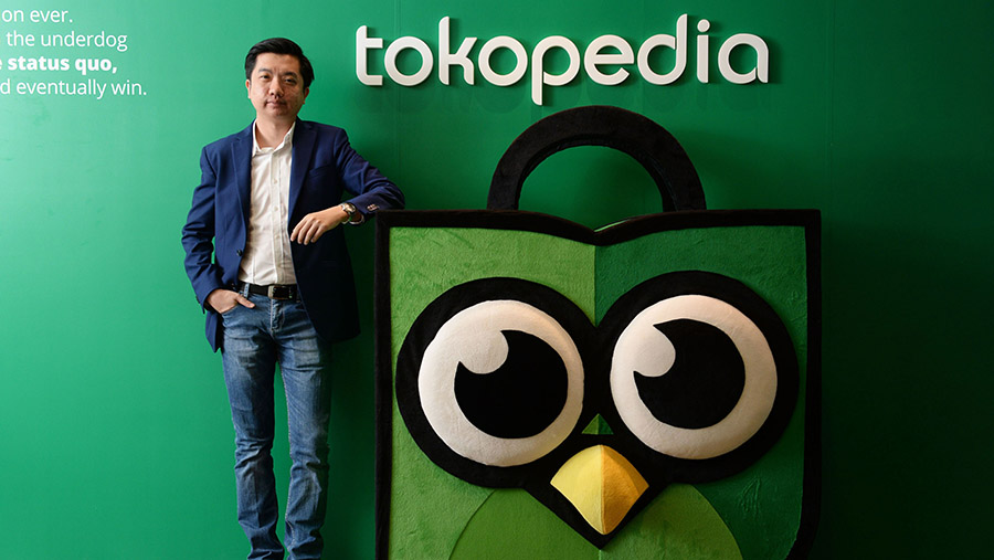 Chairman Tokopedia dan Eks CEO PT Tokopedia, William Tanuwijaya. (Dimas Ardian/Bloomberg)