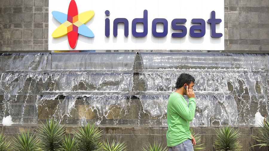 Indosat. (Dimas Ardian/Bloomberg News)