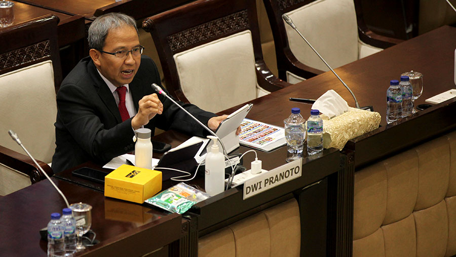 Selain Filianingsih Hendrarta, Dwi Pranoto yang lahir di Jakarta pada tahun 1963 juga menjadi kandidat calon. (Bloomberg Technoz/ Andrean Kristianto)