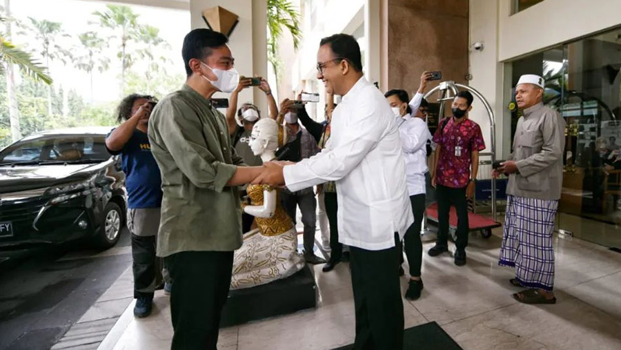 Anies Baswedan bertemu dengan Wali Kota Solo Gibran Rakabuming Raka. (Tangkapan layar via instagram @aniesbaswedan)