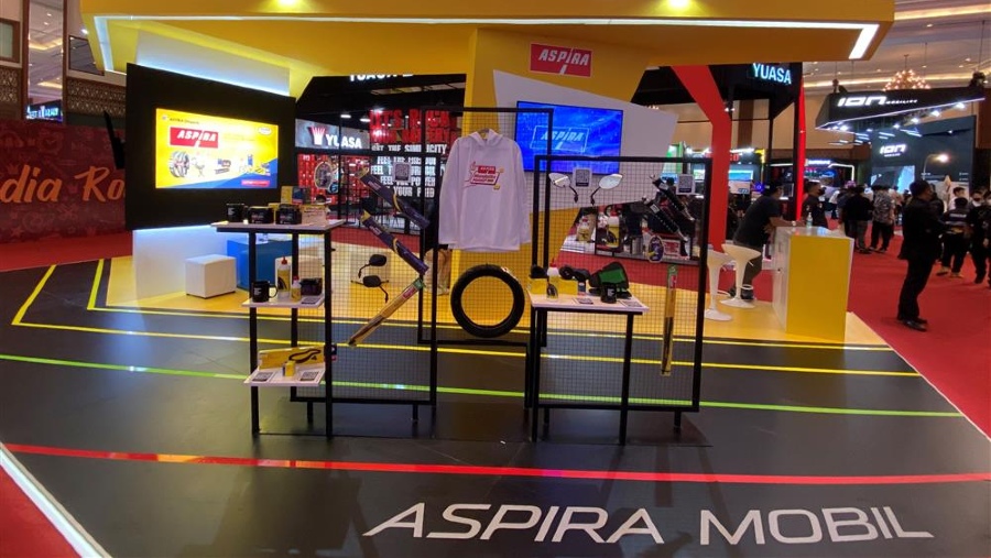 PT Astra Otoparts Tbk melalui Aspira ikut serta dalam pameran otomotif. (Dok astra-otoparts.com)