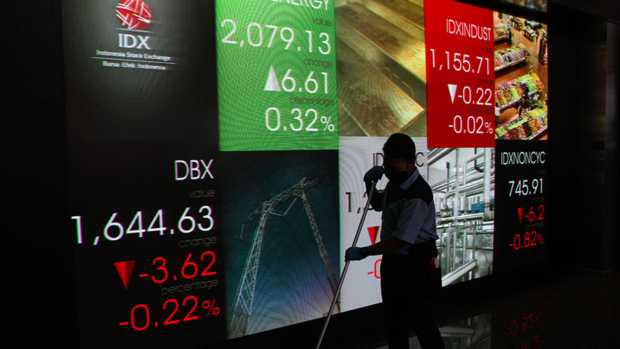 Ilustrasi Bursa Efek Indonesia. (IHSG). (Bloomberg Tachnoz/ Andrean Kristianto)