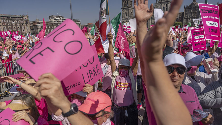 Oposisi megatakan bahwa perubahan tersebut diusulkan sebagai upaya untuk merusak pemilihan tahun depan. (Alejandro Cegarra/Bloomberg)