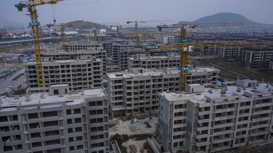 Pengembang Properti China Evergrande di Nanjing (Sumber: Bloomberg)