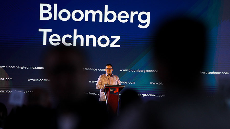 Kepala Badan Kebijakan Fiskal Kemenkeu Febrio Nathan Kacaribu saat acara ‘The Launch of Bloomberg Technoz’. (Bloomberg Technoz/ Andrean Kristianto)