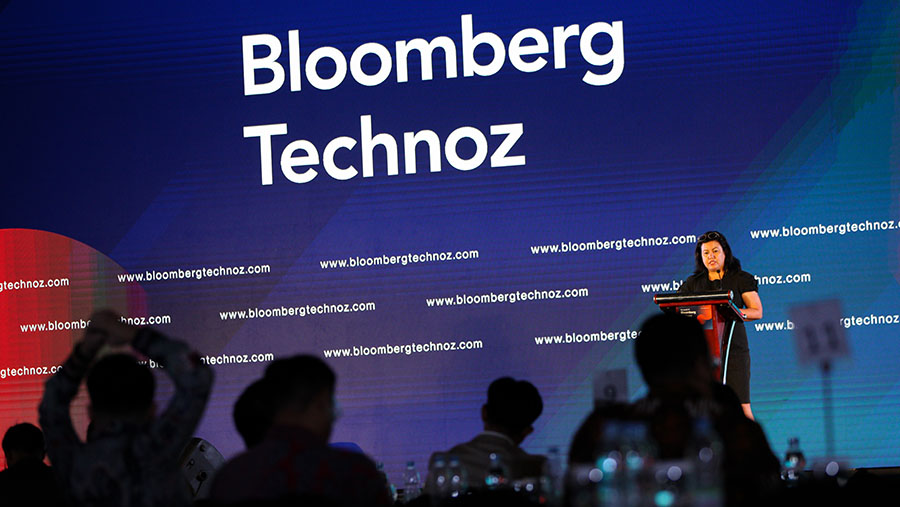 Deputi Bidang Keuangan dan Manajemen Risiko Kementerian BUMN Nawal Nelydi ‘The Launch of Bloomberg Technoz’. (Bloomberg Technoz/ Andrean Kristianto)