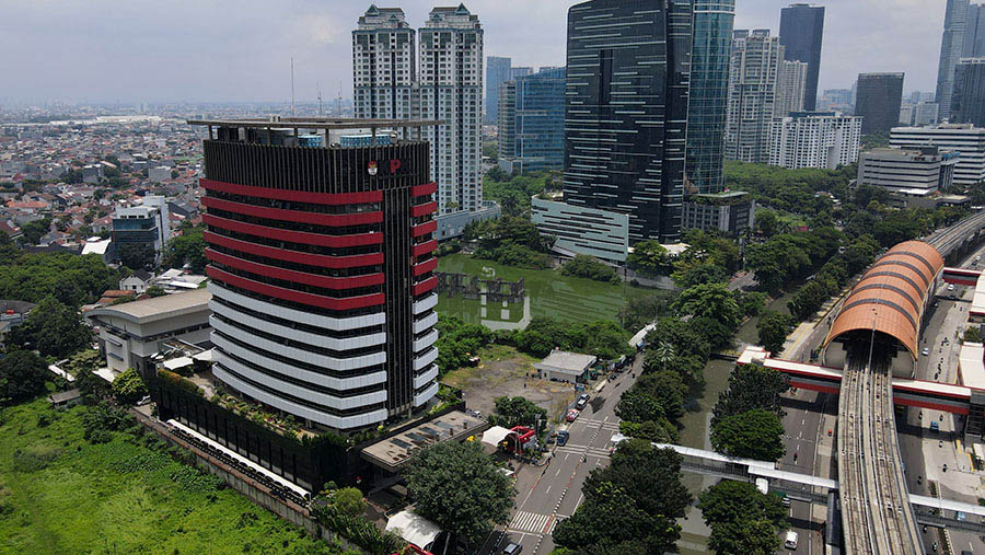 Gedung Komisi Pemberantasan Korupsi (KPK). (Bloomberg Technoz/ Andrean Kristianto)