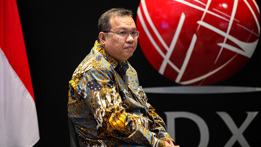 Direktur Utama PT Bursa Efek Indonesia (BEI), Iman Rachman. (Bloomberg Technoz/ Andrean Kristianto)