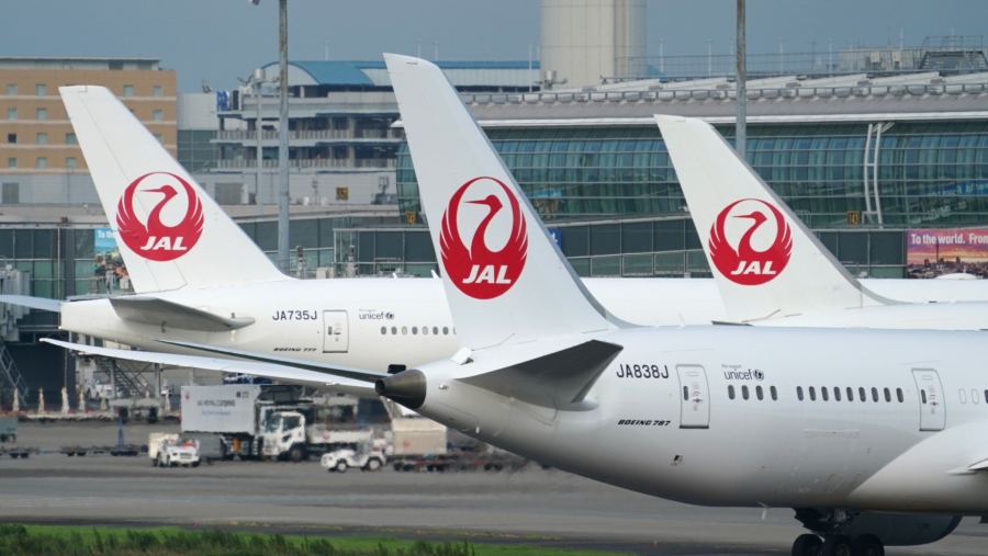 Pesawat Japan Airlines. (Dok Bloomberg)