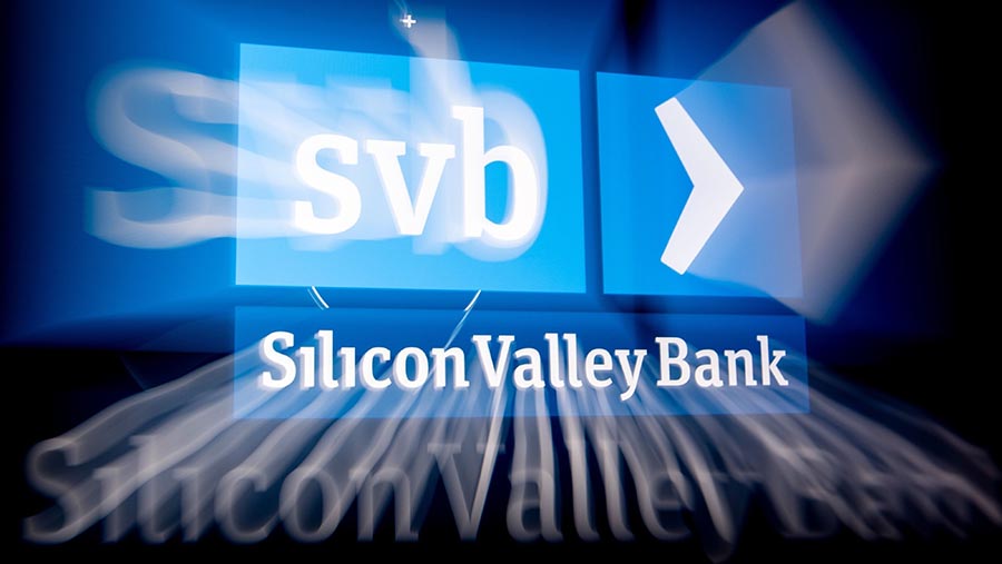 Logo Silicon Valley Bank (SVB). (Andrey Rudakov/Bloomberg)