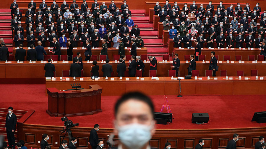 Xi berjanji untuk menjamin bahwa partai penguasa mempertahankan posisinya yang dominan dalam politik China. (Qilai Shen/Bloomberg)