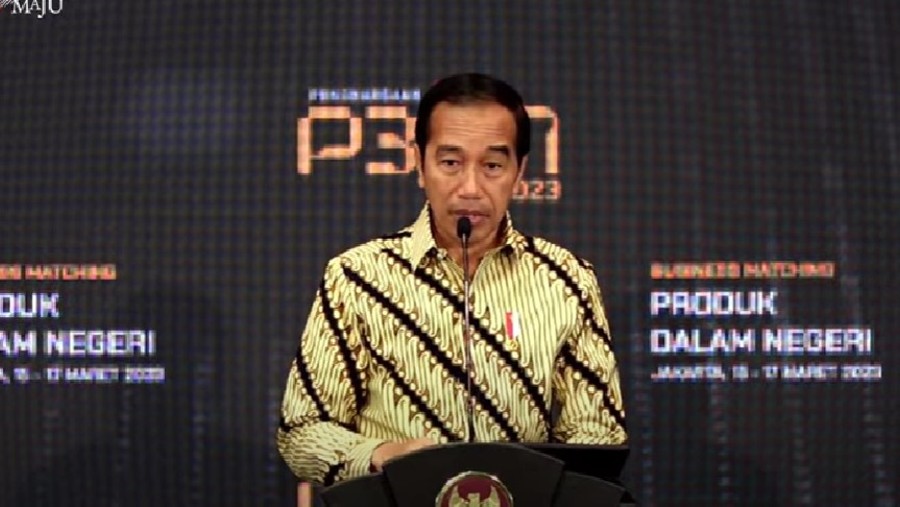 Presiden Jokowi di Business Matching Produk Dalam Negeri (YouTube Sekretariat Presiden)