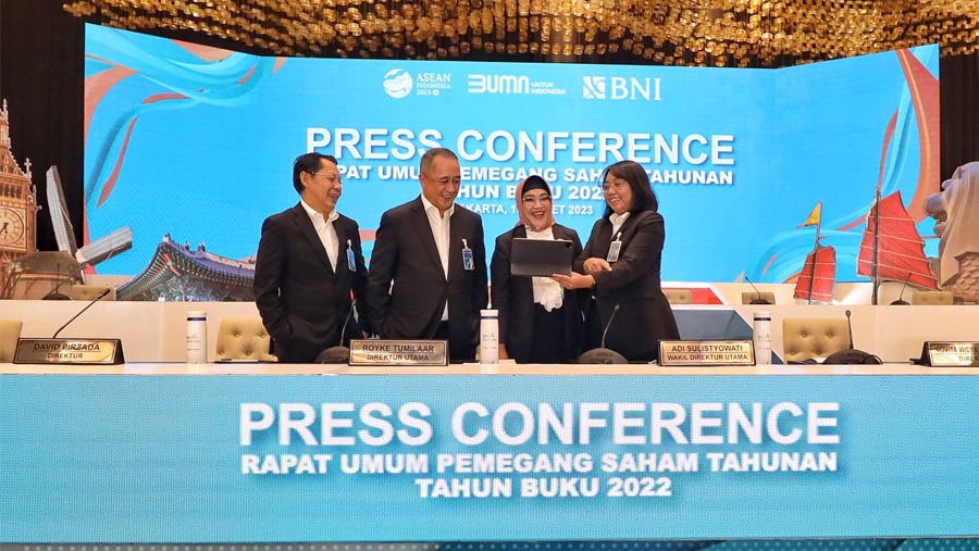 Rapat Umum Pemegang Saham Tahunan Tahun Buku 2022 PT Bank Negara Indonesia (Persero). (Dok. BNI)