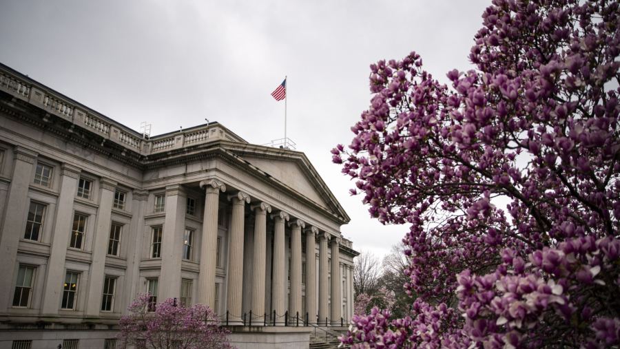 Gedung Kementerian Keuangan AS (SUmber: Bloomberg)