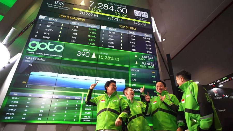 Pencatatan saham perdana PT GoTo Gojek Tokopedia Tbk (GOTO). (Dok gotocompany.com)