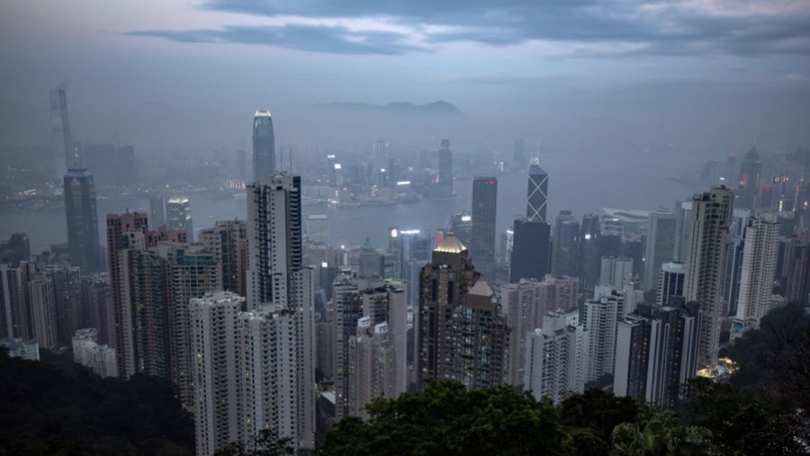 Ilustrasi pusat bisnis Hong Kong (Sumber: Bloomberg)