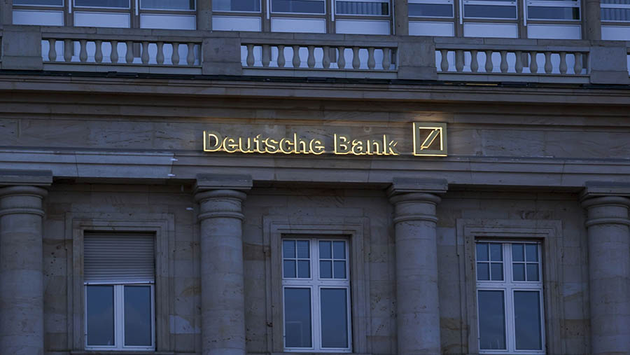 Kantor Deutsche Bank AG di Frankfurt, Jerman. (Alex Kraus/Bloomberg)