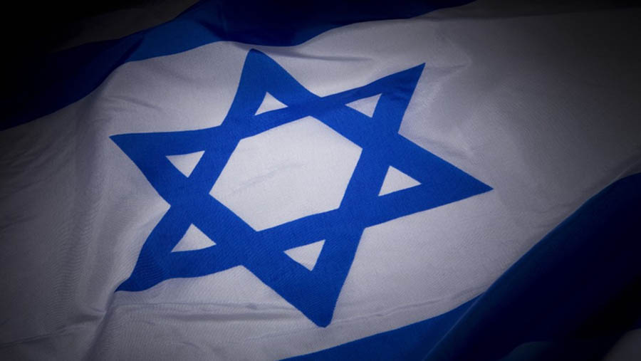 Ilustrasi bendera Israel. (Scott Eells/Bloomberg)