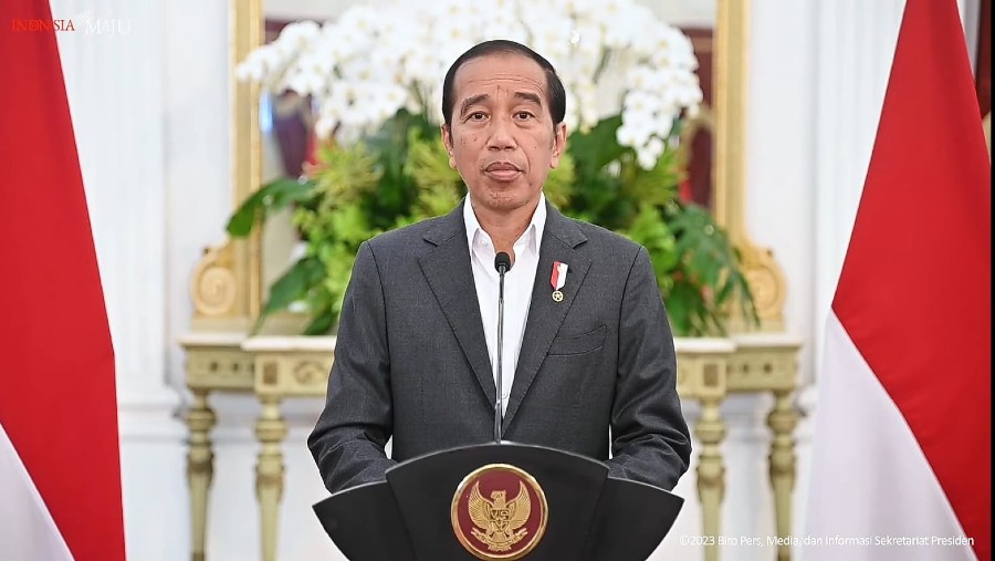 Presiden Jokowi memberikan pernyataan (YouTube Sekretariat Presiden)