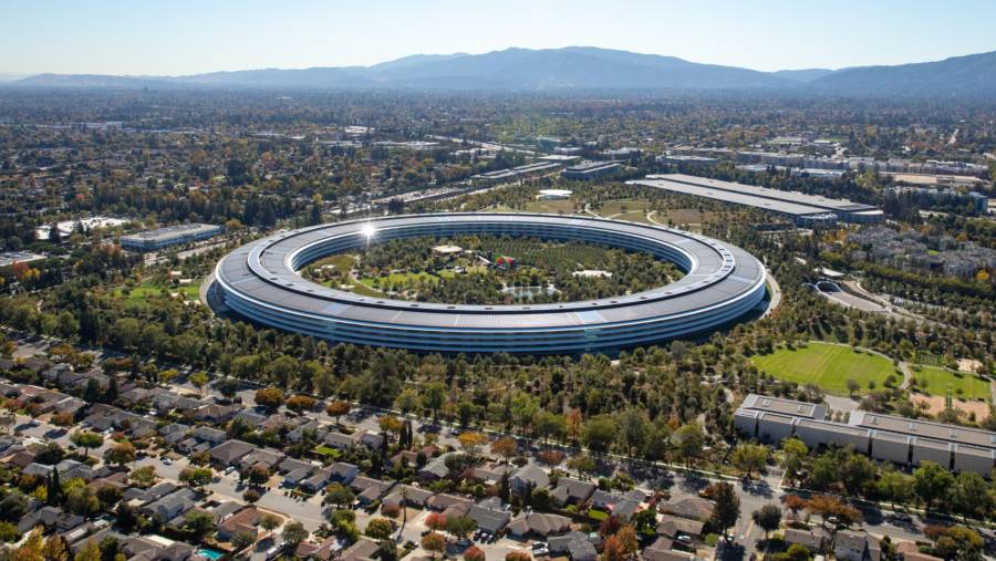 Kantor pusat Apple di Cupertino, California, Amerika Serikat. (Dok Bloomberg)