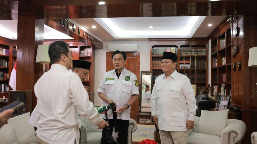 Prabowo Subianto bertemu Yusril Ihza Mahendra di Jakarta (Tim Prabowo Subianto)