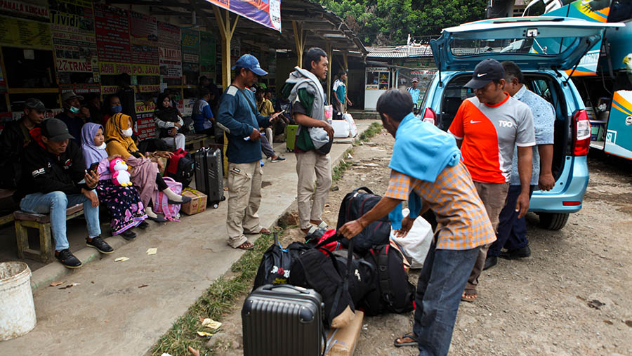 Tiket bis saat cuti bersama juga masih banyak yang tersedia. (Bloomberg Technoz/ Andrean Kristianto)