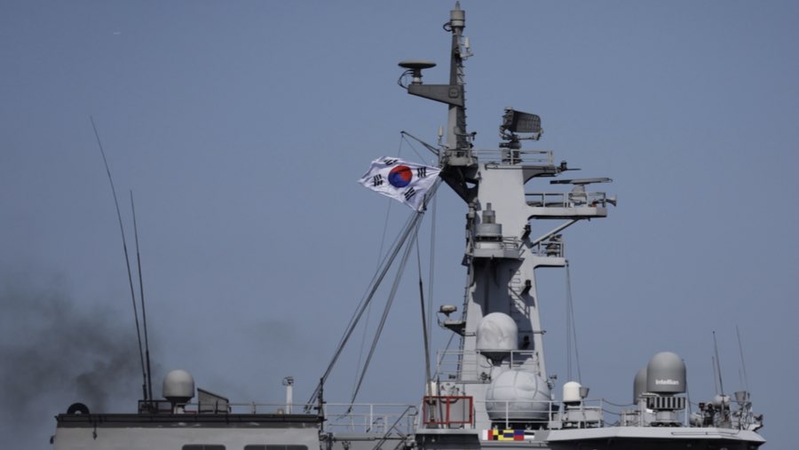Kapal angkatan laut Korea Selatan (Sumber: Bloomberg)