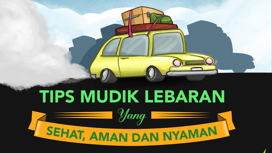 Tips mudik lebaran yang sehat, aman dan nyaman (Infografis)