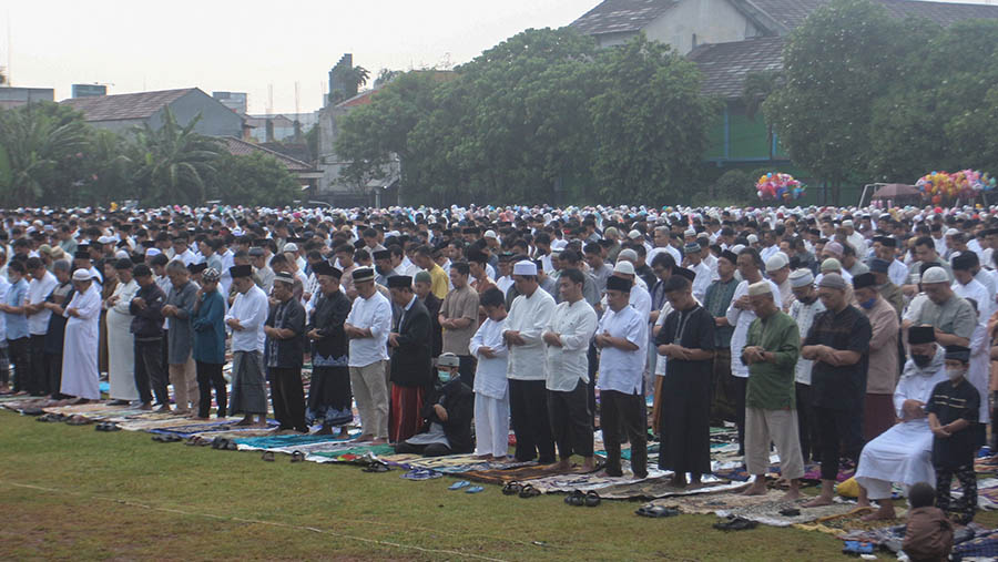 Pemerintah melalui Kemag secara resmi menetapkan 1 Syawal 1444 Hijriah pada Sabtu (22/4/2023) besok. (Bloomberg Technoz/ Andrean Kristianto)